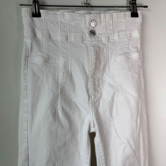 We The Free Jayde Flare High Rise Jeans White Size 27 - Picture 9 of 11